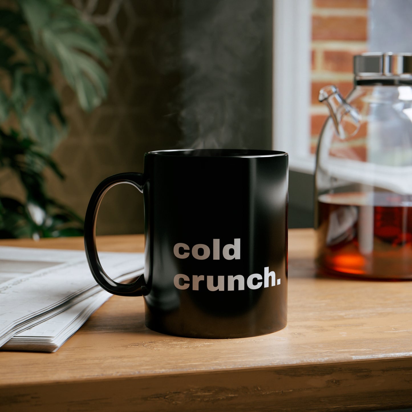 cold crunch. - Black Mug (11oz)